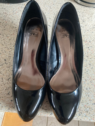 Black patent high - black, heel
