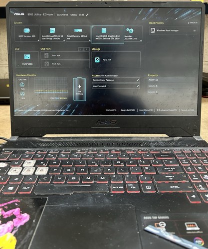 Asus tuf gaming intel - intel, i5