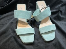 Zara Ladies Suede Leather Sandals Size 6 BNWT Green