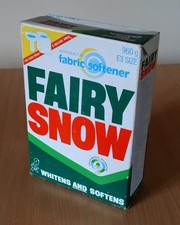 Vintage Fairy Snow Washing Powder Sealed Contents Box Prop Display Advertising