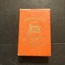 Merchant Shipping Company Playing Cards the Union castle mail steamship co (h)