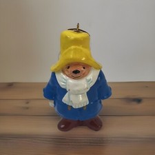 Eden Toys PADDINGTON BEAR Suitcase Yellow Hat CHRISTMAS ORNAMENT Vintage 1978 3"
