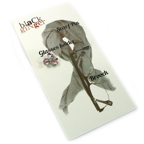 Scarf pin brooch glasses - pin,