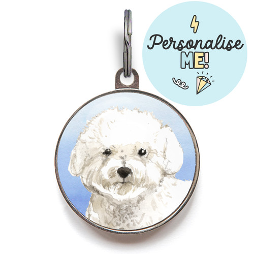 Bichon frise dog tag - bichon,