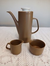 Vintage J&G Meakin Maidstone 3 Piece Coffee Pot, Milk Jug and Sugar Bowl Set