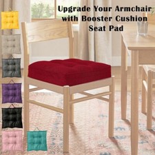 Booster Cushion Armchair Outdoor Garden Waterproof Seat Dining Chair Thick Pads