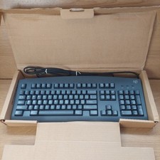 Genuine SGI / Silicon Graphics PS2 English Keyboard, Black, Model No. 6511 BN