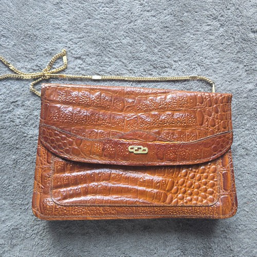 Vintage brown crocodile - vintage,