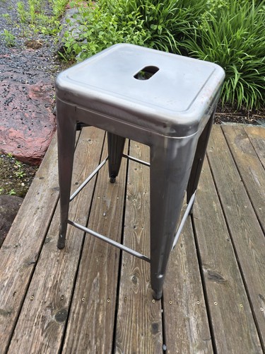 Stackable metal bar - metal, stool