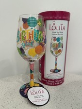Lolita Love My Wine Birthday Girl Wine Glass - NIB