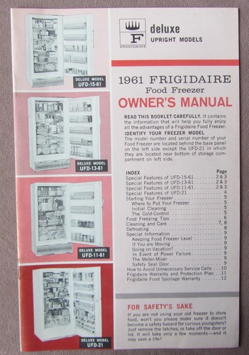 1961 frigidaire food freezer - 1961,