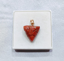 Red Coral  Gemstone Pendant