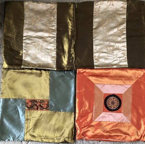 Silk cushion covers - 4,