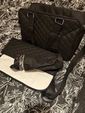 My Babiie Deluxe Changing Bag - Black Quilted 