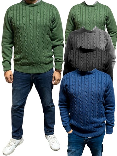 Mens cable heavy knitwear - mens,
