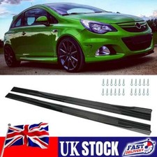 For Vauxhall Opel Corsa E D 78.7"Side Skirts Extension Rocker Panel Splitter Lip