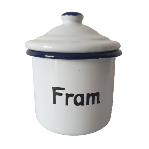 Enamel ware lidded - enamel,
