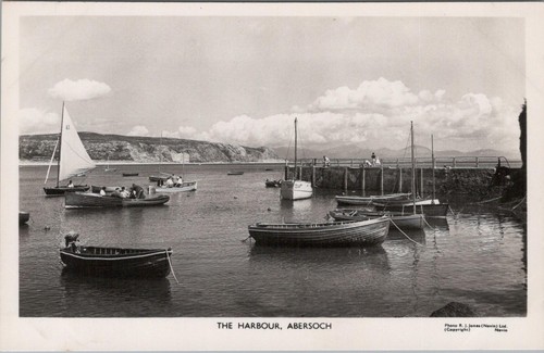 Wales postcard the harbour - wales, postcard:
