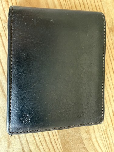 Mulberry brown leather card - leather,