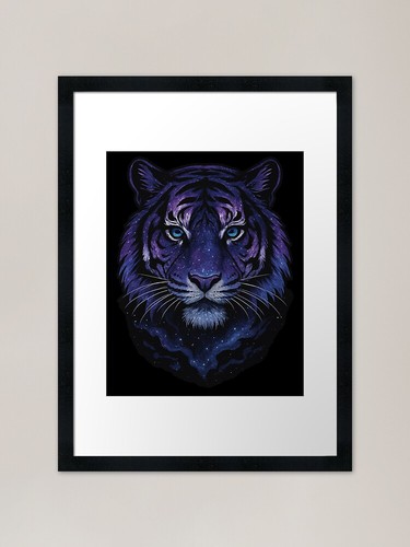 Cosmic tiger head alaxy - head, alaxy-themed