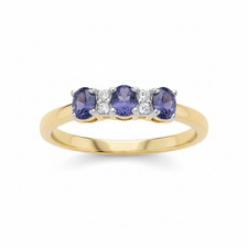 Tanzanite Three Stone Trilogy