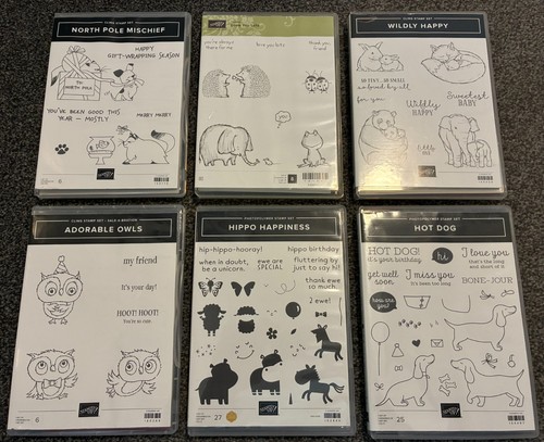 Stampin mixed stamp sets - 6,