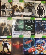 X Box 360 - Instruction Manuals - Originals Superb Condition NO GAME