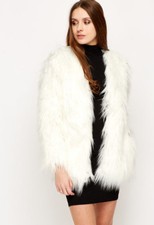 FAUX FUR COAT SIZE 6 8 10 12
