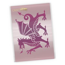 Welsh dragon stencil - dragon,