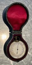 Rare Antique Pocket Barometer/Altimeter - Museum - See
