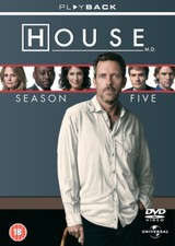 House: Season 5 DVD (2009) Hugh Laurie cert 18 6 discs FREE Shipping, Save £s