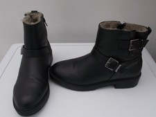 marks and spencer womens black ankle boots size 7