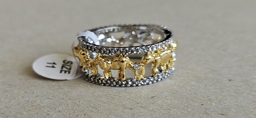 Elephant band ring two - elephant,