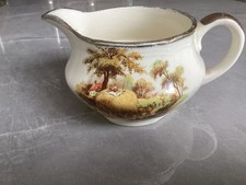 Vintage Alfred Meakin Milk Jug Haycart Pattern Good Condition