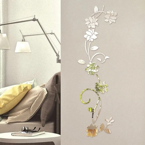 Wall sticker mirror flower - wall,
