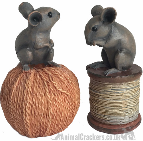 Mice reel garden ornament - reel,