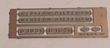 N Gauge CJM Train Nameplate