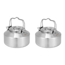 Camping Kettle Camping Tea Pot Lightweight for Open Fire Double Anti Scald