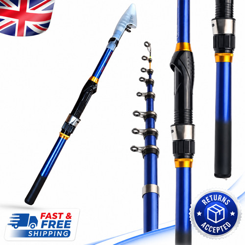 Telescopic fishing rod pole - rod,