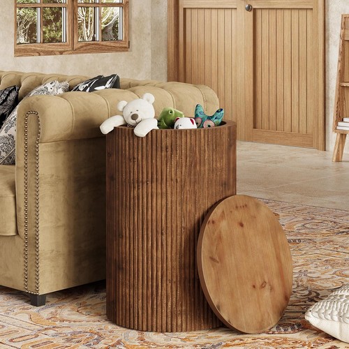 Solid wood round side - round, end