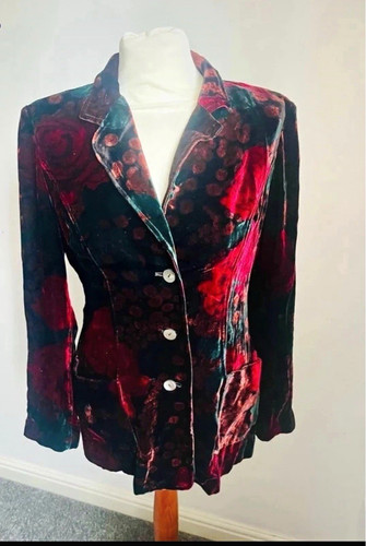 Monsoon black red floral - black,