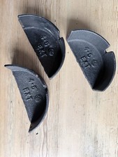 Cast Iron Gutter 113mm 4.5" Half Round Stopend Ext Primed x 3