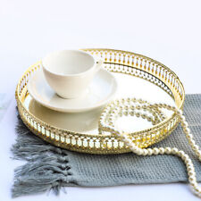 Round Mirrored Jewellery Tray