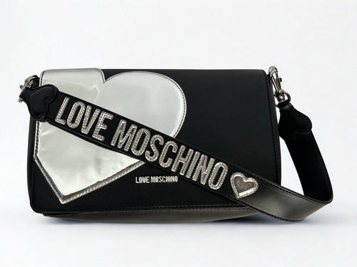 Love moschino handbag - moschino, metallic