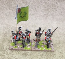 28mm Napoleonic metal BRITISH INFANTRY x8 Painted Black Powder Warlord 33693