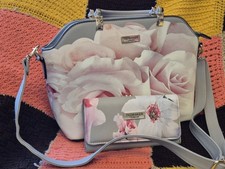 Ted Baker Floral Handbag And Purse Set