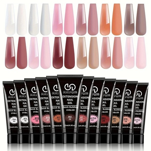 Color poly nail - 12,