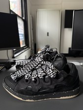 Lanvin Curb Sneakers Uk 9 Black and White Perfect Condition No Box