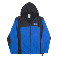 DISNEY Mens Rain Jacket Blue Hooded M