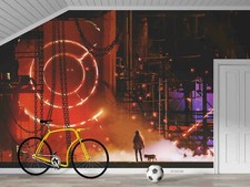 3D Man Dog Future Factory